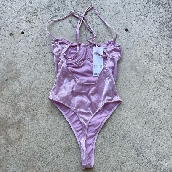 Urban outfitters Out From Under After Hours Satin Bodysuit new festival indie XS - Picture 3 of 8